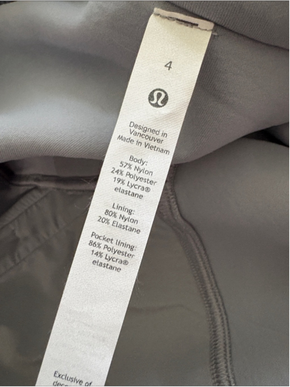 lululemon Rogue Renegade Zip Hoodie in a pale blue/grey - Picture 7 of 7